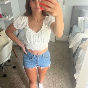 Ocean Drive White Top NWT Size M